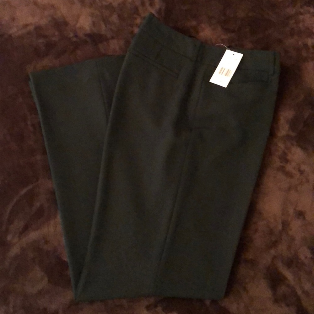 Dress hunter green pants.
